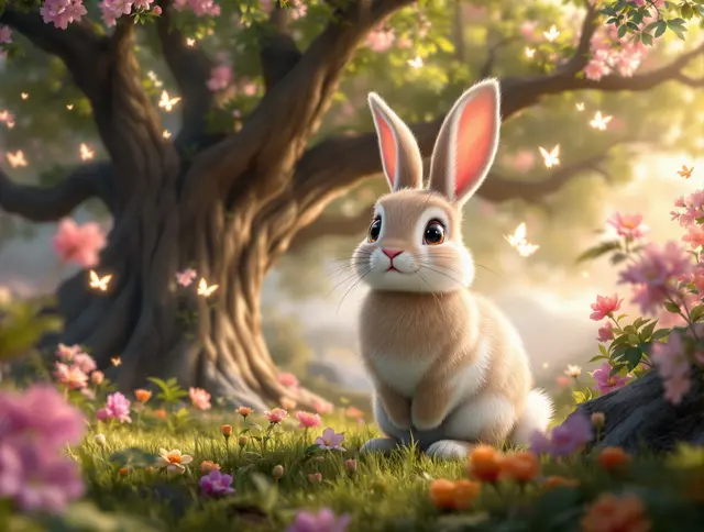 Bloom Wild Rabbit card art