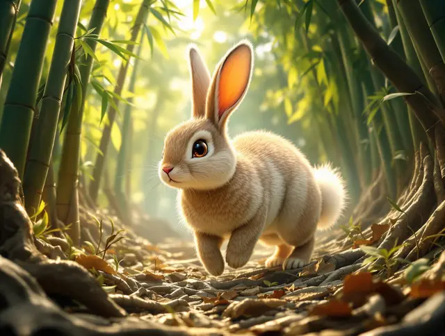 Bloom Wild Rabbit card art