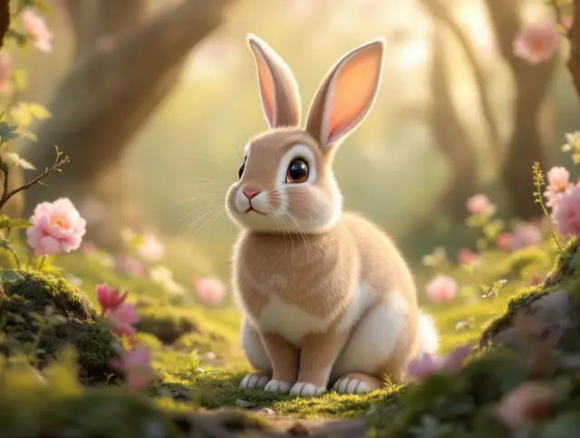 Bloom Wild Rabbit card art