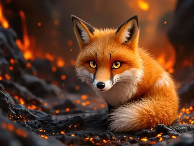 Ember Red Fox card art