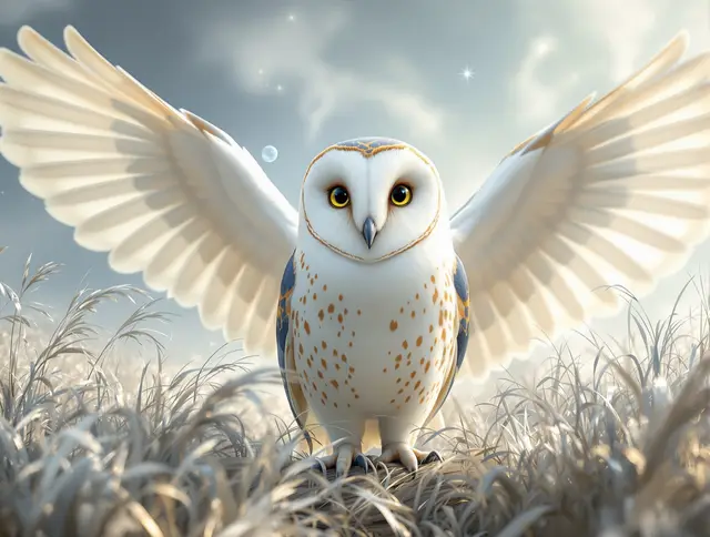 Gale Barn Owl card art