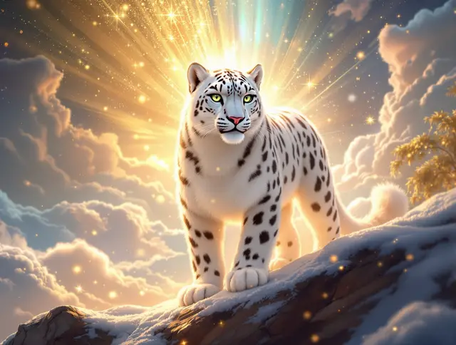 Lumen Snow Leopard card art
