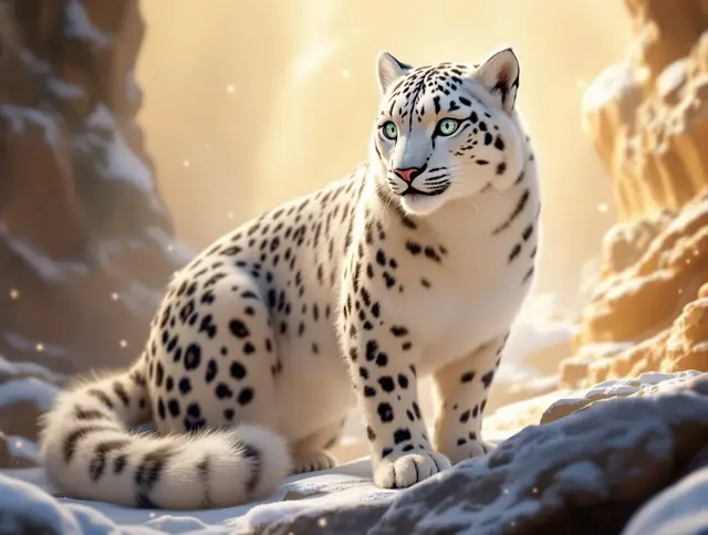Lumen Snow Leopard card art
