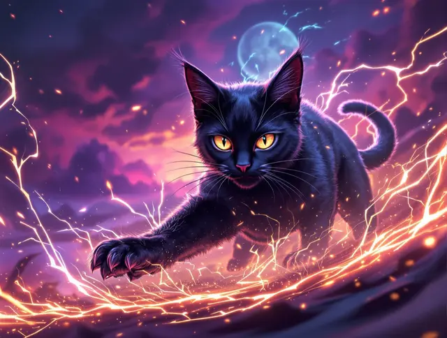 Shade Black Cat card art
