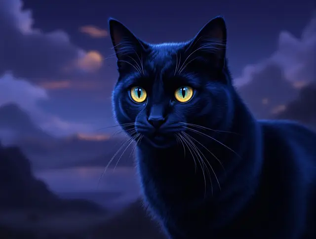 Shade Black Cat card art