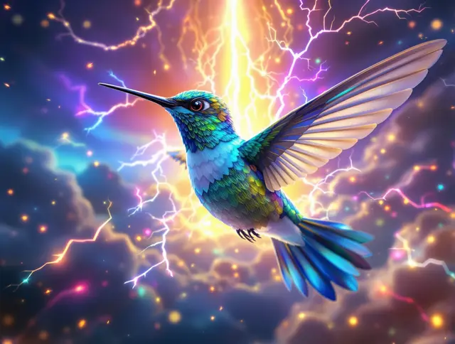 Spark Hummingbird card art