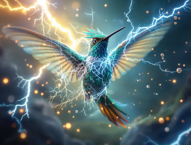 Spark Hummingbird card art